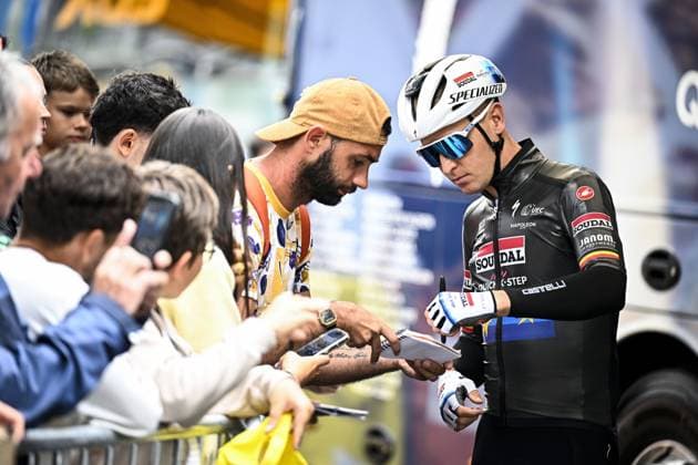 Belgian Tim Merlier of Soudal Quick-Step pictured at the start of stage 14 of the 2025 Tour de France cycling race, from Pau to Luchon-Superbagneres (183 km), on Saturday 19 July 2025 in France. The 112th edition of the Tour de France starts on Saturday 5 July in Lille, France, and will finish in Paris, France on the 27th of July. JASPERxJACOBS  x129555510x
