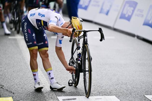 Belgian Remco Evenepoel of Soudal Quick-Step pictured at the start of stage 14 of the 2025 Tour de France cycling race, from Pau to Luchon-Superbagneres (183 km), on Saturday 19 July 2025 in France. The 112th edition of the Tour de France starts on Saturday 5 July in Lille, France, and will finish in Paris, France on the 27th of July. DIRKxWAEM  x129556848x