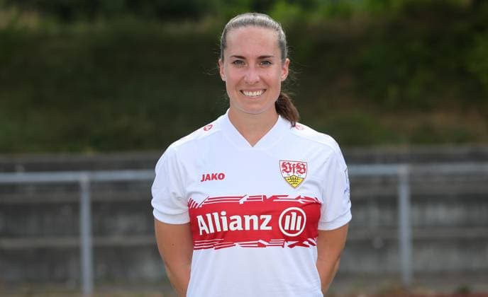 BAU Stuttgart Soccer 2 Bundesliga Photo session Jana Spengler VfB Stuttgart Women,Portrait appointment 2025 2026