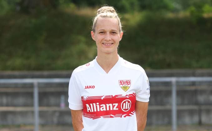 BAU Stuttgart soccer 2 Bundesliga photo session Jana Beuschlein VfB Stuttgart women,portrait appointment 2025 2026