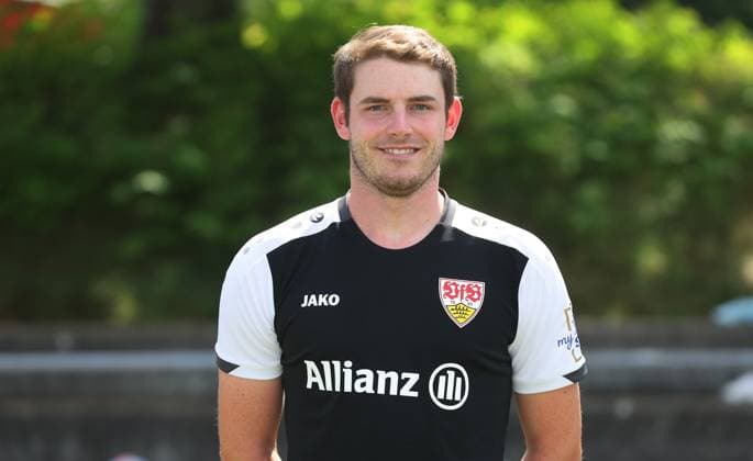 BAU Stuttgart Football 2 Bundesliga photo session Philipp Meister VfB Stuttgart Women, portrait appointment 2025 2026