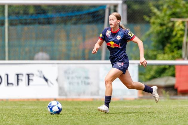 Julia Grünwald 38, FC Red Bull Salzburg at the match FFC Wacker München v FC Red Bull Salzburg, Soccer, Women, Regionalliga Süd, 2025 2026, Test match on 19 07 2025 in Fürstenfeldbruck, Stadion a d Klosterstraße Bayern Germany