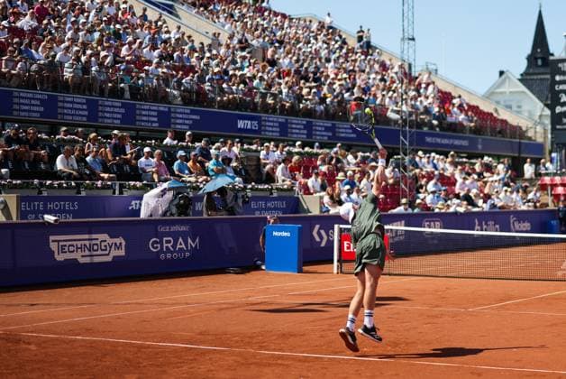 BASTAD, SWEDEN 20250719 Jesper de Jong, Netherlands, during Saturdays semifinal between Camilo Ugo Carabelli, Argentina, and Jesper de Jong, Netherlands, in the mens doubles at the Nordea Open tennis tournament in Bastad BASTAD SWEDEN x9200x  Copyright: xBjörnxLarssonxRosvall TTx NORDEA OPEN 2025