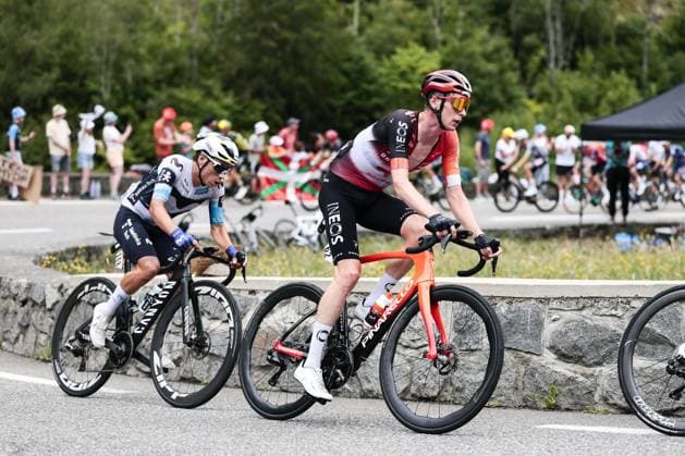 Dutch Thymen Arensman of INEOS Grenadiers pictured in action during stage 14 of the 2025 Tour de France cycling race, from Pau to Luchon-Superbagneres (183 km), on Saturday 19 July 2025 in France. The 112th edition of the Tour de France starts on Saturday 5 July in Lille, France, and will finish in Paris, France on the 27th of July. POOLxLUCAxBETTINI  x129560649x