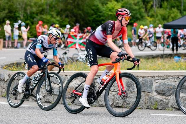 Tour de France 2025 Stage 14 LUCHON SUPERBAGNERES, FRANCE - JULY 19 : Arensman Thymen (NED) of INEOS Grenadiers in action during stage 14 of the 112th edition of Tour de France an UCI World Tour 2.UWT cycling road race stage for Men Elite of 183 km with start in Pau and finish in Luchon Superbagneres on July 19, 2025 in Luchon Superbagneres, France, 19 07 2025 ( Motordriver Kenny Verfaillie - Luchon Superbagneres France  Copyright: xLucaxBettinix