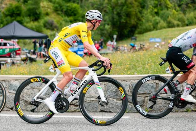 Tour de France 2025 Stage 14 LUCHON SUPERBAGNERES, FRANCE - JULY 19 : Pogacar Tadej (SLO) of UAE Team Emirates in action during stage 14 of the 112th edition of Tour de France an UCI World Tour 2.UWT cycling road race stage for Men Elite of 183 km with start in Pau and finish in Luchon Superbagneres on July 19, 2025 in Luchon Superbagneres, France, 19 07 2025 ( Motordriver Kenny Verfaillie - Luchon Superbagneres France  Copyright: xLucaxBettinix