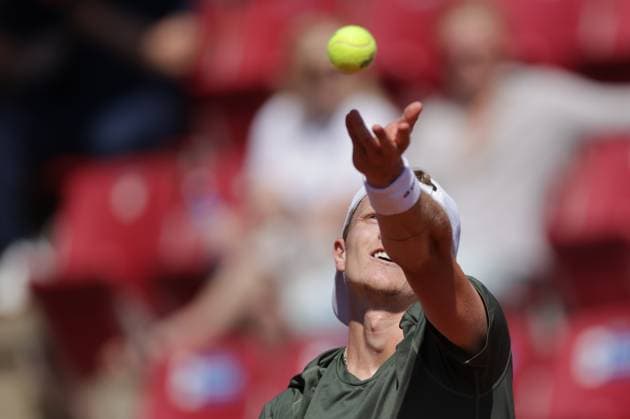 BASTAD, SWEDEN 20250719 Jesper de Jong, Netherlands, during Saturday s semifinal between Camilo Ugo Carabelli, Argentina, and Jesper de Jong, Netherlands, in the men s singles during the Nordea Open tennis tournament in Bastad BASTAD SWEDEN x9200x  Copyright: xBjörnxLarssonxRosvall TTx NORDEA OPEN 2025