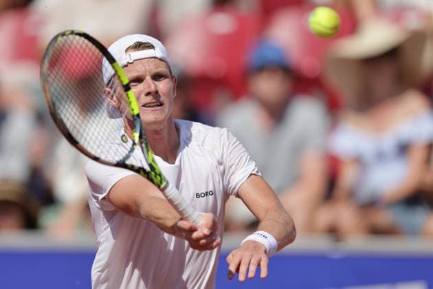 BASTAD, SWEDEN 20250719 Jesper de Jong, Netherlands, during Saturdays semifinal between Camilo Ugo Carabelli, Argentina, and Jesper de Jong, Netherlands, in the mens singles at the Nordea Open tennis tournament in Bastad BASTAD SWEDEN x9200x  Copyright: xBjörnxLarssonxRosvall TTx NORDEA OPEN 2025