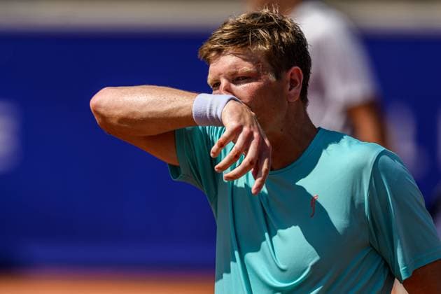 250719 AndrÃ Göransson of Sweden looks dejected while competing in a doubles semifinal tennis match during day 7 of the Nordea Open on July 19, 2025 in Bastad Photo Mathilda Schuler BILDBYRAN kod MA MA0848 tennis atp 250 nordea open bbeng semifinal sweden sverige  Copyright: MATHILDAxSCHULER BB250719MA028