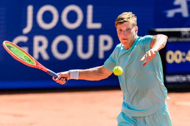 250719 AndrÃ Göransson of Sweden competes in a doubles semifinal tennis match during day 7 of the Nordea Open on July 19, 2025 in Bastad Photo Mathilda Schuler BILDBYRAN kod MA MA0848 tennis atp 250 nordea open bbeng semifinal sweden sverige  Copyright: MATHILDAxSCHULER BB250719MA029