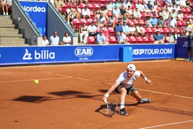 BASTAD, SWEDEN 20250719 Jesper de Jong, Netherlands, during Saturdays semifinal between Camilo Ugo Carabelli, Argentina, and Jesper de Jong, Netherlands, in the mens singles at the Nordea Open tennis tournament in Bastad BASTAD SWEDEN x9200x  Copyright: xBjörnxLarssonxRosvall TTx NORDEA OPEN 2025