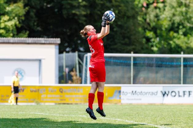 Leyla Gervalla 33, FFC Wacker München at the match FFC Wacker München v FC Red Bull Salzburg, Soccer, Women, Regionalliga Süd, 2025 2026, Test match on 19 07 2025 in Fürstenfeldbruck, Stadion a d Klosterstraße Bayern Germany
