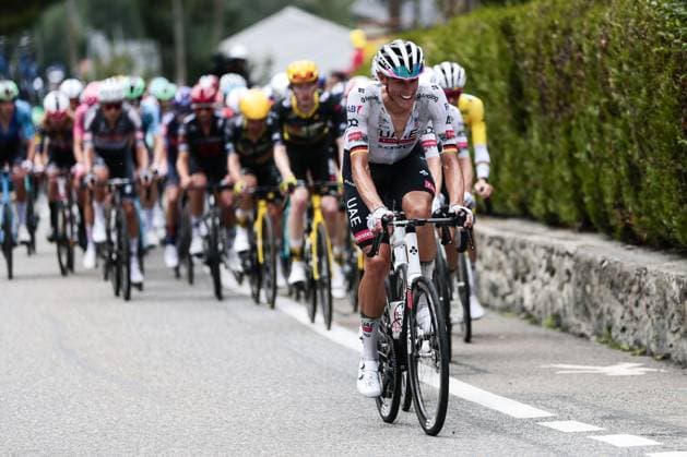 German Nils Politt of UAE Team Emirates pictured in action during stage 14 of the 2025 Tour de France cycling race, from Pau to Luchon-Superbagneres (183 km), on Saturday 19 July 2025 in France. The 112th edition of the Tour de France starts on Saturday 5 July in Lille, France, and will finish in Paris, France on the 27th of July. POOLxLUCAxBETTINI  x129566956x
