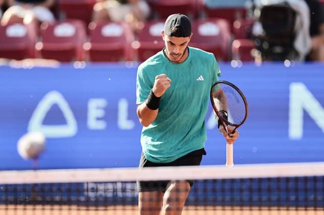 Francisco Cerundolo, Argentina, during Saturday s semifinal in the men s singles at the Nordea Open tennis tournament in Bastad, Sweden on july 19, 2025 BASTAD SWEDEN x9200x  Copyright: xBjörnxLarssonxRosvall TTx NORDEA OPEN 2025