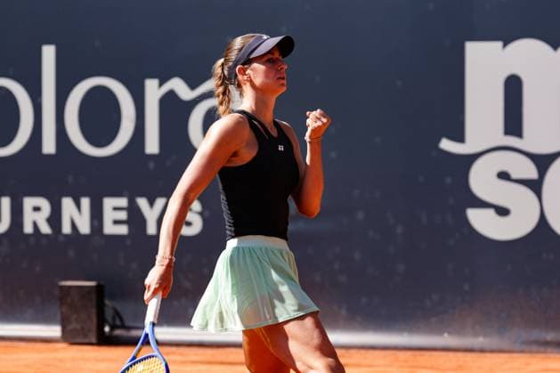 GER, Hamburg, xFSx, ATP250 Womens Tennis Tournament , MSC Hamburg Ladies Open 2025 , Semifinals ,18 07 2025 v l Anna Bondar HUN Winner fist, cheering Copyright: HMBxMedia FernandoxSoares