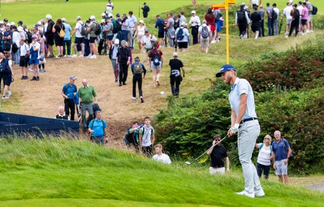 PORTRUSH, NORTHERN IRELAND 20250719 Jesper Svensson, Sweden plays in the 12th hole on the third day of The Open Golf at Royal Portrush Golf Club on Saturday PORTRUSH UNITED KINGDOM x40750x  Copyright: xChristerxHöglund TTx BRITISH OPEN GOLF 2025