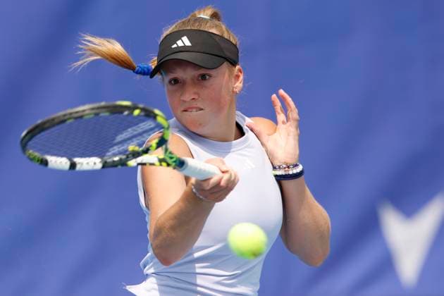 Sport Bilder des Tages Czech tennis player Alena Kovackova at the WTA, Tennis Damen Livesport Prague Open 2025 on the courts of TK Sparta Prague, in Prague, Czech Republic, on July 19, 2025. (CTKxPhoto PavelxLebeda) CTKPhotoF202507190019101  CTKPhotoF202507190019101