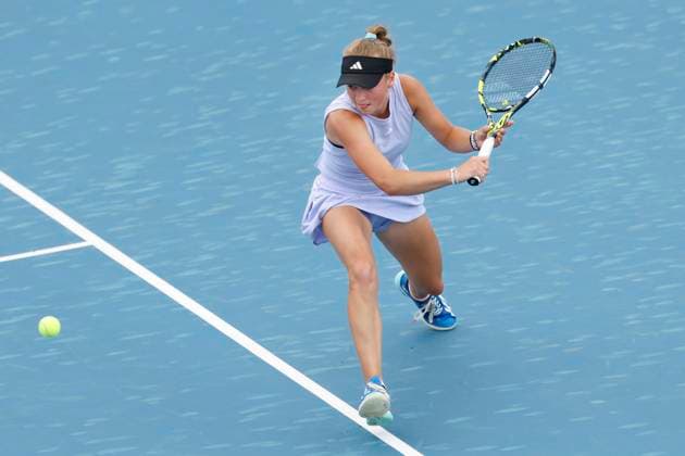 Czech tennis player Alena Kovackova at the WTA, Tennis Damen Livesport Prague Open 2025 on the courts of TK Sparta Prague, in Prague, Czech Republic, on July 19, 2025. (CTKxPhoto PavelxLebeda) CTKPhotoF202507190019401  CTKPhotoF202507190019401