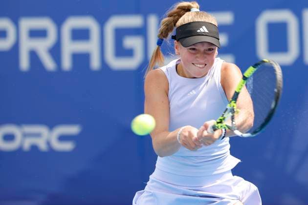 Czech tennis player Alena Kovackova at the WTA, Tennis Damen Livesport Prague Open 2025 on the courts of TK Sparta Prague, in Prague, Czech Republic, on July 19, 2025. (CTKxPhoto PavelxLebeda) CTKPhotoF202507190019501  CTKPhotoF202507190019501