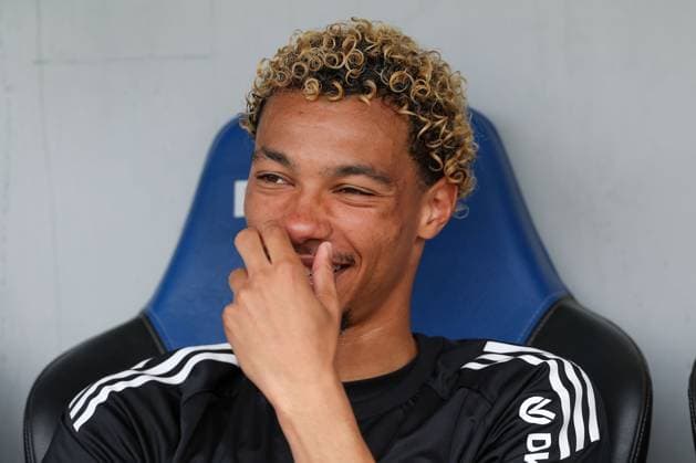 2025 07 19 xJFx Football Test Match Season 2025 26 FSV Frankfurt Eintracht Frankfurt v l , in a good mood on the bench Hugo Ekitike Eintracht Frankfurt DFL DFB REGULATIONS PROHIBIT ANY USE OF PHOTOGRAPHS as IMAGE SEQUENCES and or QUASI VIDEO Copyright: JoaquimxFerreira