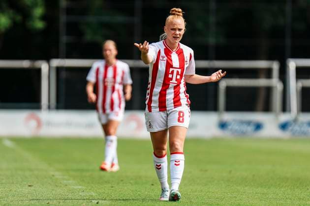 Test match 1 FC Köln OH Leuven 19 07 2025 Laura Vogt 1 FC Köln, 8 displays at the test match 1 FC Köln OH Leuven Köln, Geißbockheim Köln on 19 07 2025 Copyright: xBEAUTIFULxSPORTS Freisenx