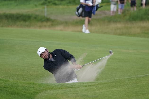 The 153rd Open Championship 2025 Scottie Scheffler On the 12th hole In action on the 3rd day TheÊ153rd Open Championship, Royal Portrush Golf Club (Dunluce Links) in Portrush, County Antrim, Northern Ireland, from Thursday, 17 July to Sunday, 20 July 2025. Copyright: xMarkxNewcombex