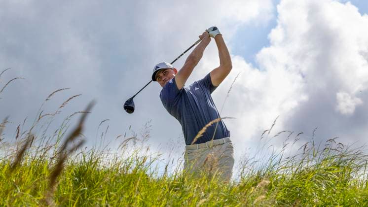 PORTRUSH, NORTHERN IRELAND 20250719 Ludvig Aberg, Sweden, on the 14th hole during the third day of The Open Golf at Royal Portrush Golf Club on Saturday PORTRUSH UNITED KINGDOM x40750x  Copyright: xChristerxHöglund TTx BRITISH OPEN GOLF 2025