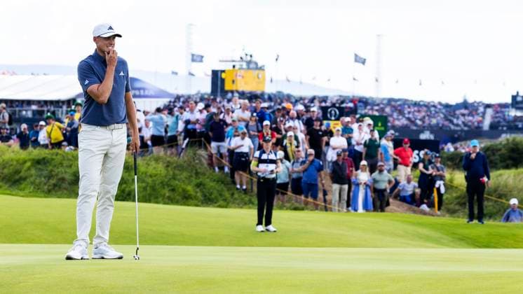 PORTRUSH, NORTHERN IRELAND 20250719 Ludvig Aberg, Sweden, misses a birdie on the 14th hole during the third day of competition in The Open Golf at Royal Portrush Golf Club on Saturday PORTRUSH UNITED KINGDOM x40750x  Copyright: xChristerxHöglund TTx BRITISH OPEN GOLF 2025