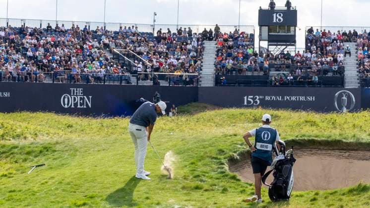 PORTRUSH, NORTHERN IRELAND 20250719 Ludvig Aberg, Sweden, on the 18th green during the third day of The Open Golf at Royal Portrush Golf Club on Saturday PORTRUSH UNITED KINGDOM x40750x  Copyright: xChristerxHöglund TTx BRITISH OPEN GOLF 2025