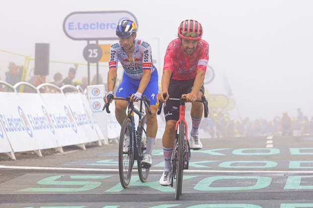 Ben HEALY, EF Education - EasyPost, PrimoÅ¾ ROGLI?, Red Bull - BORA - hansgrohe, during the Tour de France 2025, UCI WorldTour cycling event, Stage 14, Pau - Luchon-Superbagneres (182,6 Km) on 19 July 2025 in Saint-Aventin, France during Tour de France 2025 - Stage 14, Tour De France race in France, France, July 19 2025  Copyright: xStefanoxCavasino IPAxSportx xipa-agency.netx xx IPA_60603520 IPA_Agency_IPA60603520