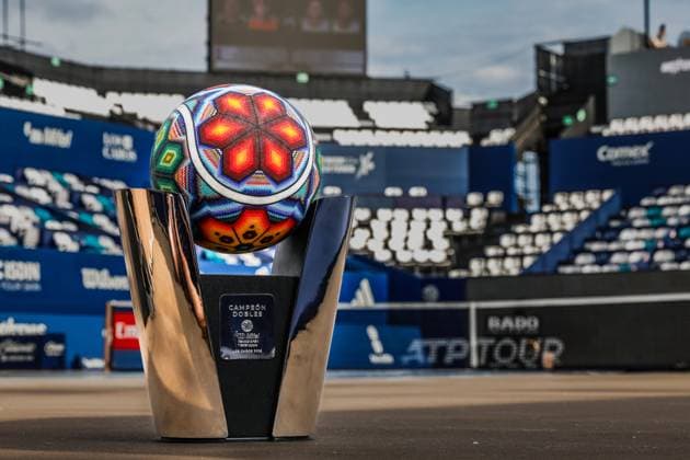 LOS CABOS TENNIS OPEN 2025 LOS CABOS TENNIS OPEN 2025 DOUBLES CHAMPIONS TROPHY 19072025 LOS CABOS, BAJA CALIFORNIA, MEXICO Photo of the doubles tournament champion trophy of the Los Cabos Tennis Open 2025 Photo of the doubles tournament champion trophy of the Los Cabos Open 2025 PHOTO BY IMAGENSHOP AGENCIA FOTOGRAFICA LOS CABOS BAJA CALIFORNIA MEXICO Copyright: xIMAGENSHOPxAGENCIAxFOTOGRAFICAx