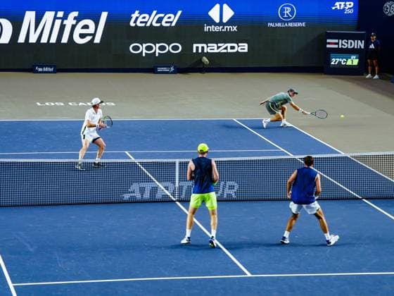 LOS CABOS TENNIS OPEN 2025 LOS CABOS TENNIS OPEN 2025 BAYLDON SCHOOLKATE VS TRACY CASH 19072025 LOS CABOS, BAJA CALIFORNIA, MEXICO Action photo of Tristan Schoolkate and Blake Bayldon of Australia, during tue final of the doubles tournament of Los Cabos Tennis Open 2025 held at the Mextenis Stadium of the Cabo Sports Complex of Los Cabos, Baja California, Mexico Action photo of Tristan Schoolkate and Blake Bayldon of Australia during tue final of the doubles tournament of Los Cabos Tennis Open 2025 held at the Mextenis Stadium of the Cabo Sports Complex of Los Cabos, Baja California, Mexico PHOTO BY IMAGENSHOP AGENCIA FOTOGRAFICA LOS CABOS BAJA CALIFORNIA MEXICO Copyright: xIMAGENSHOPxAGENCIAxFOTOGRAFICAx
