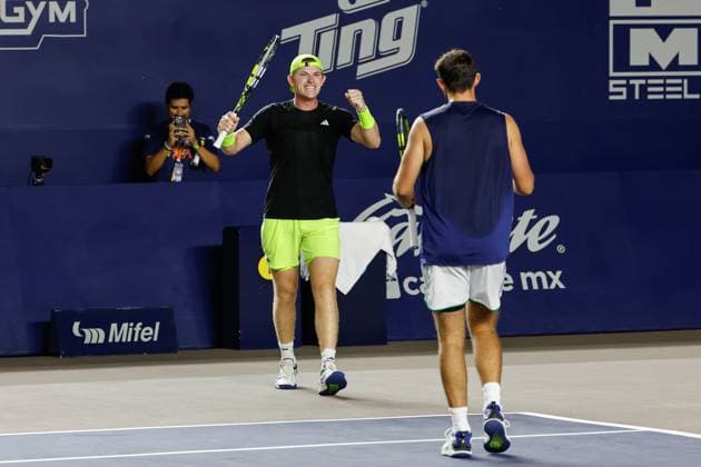 LOS CABOS TENNIS OPEN 2025 LOS CABOS TENNIS OPEN 2025 BAYLDON SCHOOLKATE VS TRACY CASH 19072025 LOS CABOS, BAJA CALIFORNIA, MEXICO Action photo of James Tracy and Robert Cash of the USA, during the final of the doubles tournament of Los Cabos Tennis Open 2025 held at the Mextenis Stadium of the Cabo Sports Complex of Los Cabos, Baja California, Mexico Action photo of James Tracy and Robert Cash of the USA, during the final of the doubles tournament of the Los Cabos Tennis Open 2025 held at the Mextenis Stadium of the Cabo Sports Complex of Los Cabos, Baja California, Mexico PHOTO BY IMAGENSHOP AGENCIA FOTOGRAFICA LOS CABOS BAJA CALIFORNIA MEXICO Copyright: xIMAGENSHOPxAGENCIAxFOTOGRAFICAx