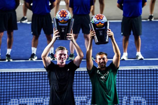 LOS CABOS TENNIS OPEN 2025 LOS CABOS TENNIS OPEN 2025 BAYLDON SCHOOLKATE VS TRACY CASH 19072025 LOS CABOS, BAJA CALIFORNIA, MEXICO Action photo of James Tracy and Robert Cash of the USA, champions of the doubles tournament of Los Cabos Tennis Open 2025 held at the Mextenis Stadium of the Cabo Sports Complex of Los Cabos, Baja California, Mexico Action photo of James Tracy and Robert Cash of the USA, champions of the doubles tournament of Los Cabos Tennis Open 2025 held at the Mextenis Stadium of the Cabo Sports Complex of Los Cabos, Baja California, Mexico PHOTO BY IMAGENSHOP AGENCIA FOTOGRAFICA LOS CABOS BAJA CALIFORNIA MEXICO Copyright: xIMAGENSHOPxAGENCIAxFOTOGRAFICAx