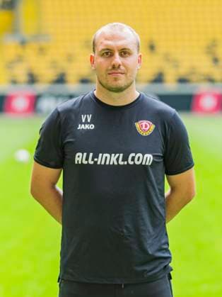 18 07 2025, xomx, Football 2 Bundesliga, Dynamo Dresden photo appointment season 2025 26, Valentin Vochatzer Heiko Scholz Dynamo Dresden 2. BL, portrait appointment 2025 2026 Dresden