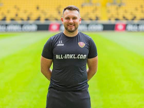 18 07 2025, xomx, Football 2 Bundesliga, Dynamo Dresden photo appointment season 2025 26, Justin Löwe Dynamo Dresden 2. BL, portrait appointment 2025 2026 Dresden