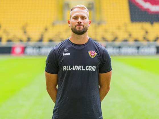 18 07 2025, xomx, Football 2 Bundesliga, Dynamo Dresden photo session season 2025 26, Tony Fischer Dynamo Dresden 2. BL, portrait session 2025 2026 Dresden