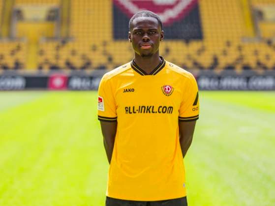 18 07 2025, xomx, Football 2 Bundesliga, Dynamo Dresden photo appointment season 2025 26, Kofi Amoako Dynamo Dresden 2. BL, portrait appointment 2025 2026 Dresden