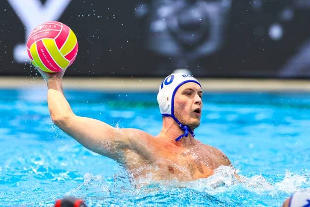 Vlad Georgescu of Romania Romania v Canada, Water polo, Wasserball Singapore 2025 World Aquatics Championships, OCBC Aquatic Centre, July 20, 2025, Singapore, Singapore.