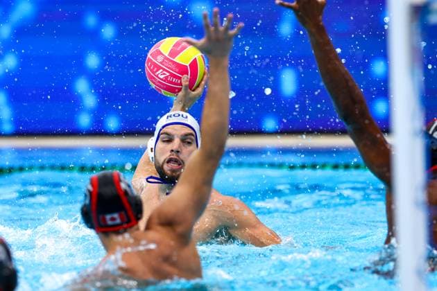 Water polo, World Championships in Singapore, Romania - Canada
