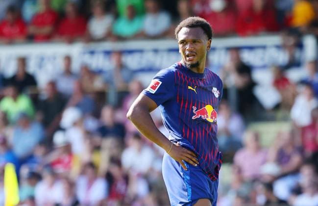 Meuselwitz RB Leipzig Test match Meuselwitz, 19 07 2025, bluechip Arena, Football, Men, Test match , ZFC Meuselwitz Regionalliga vs RB Leipzig Bundesliga 0 3 0 2 , Pictured Lois Openda 11, RB Leipzig , Picture Point