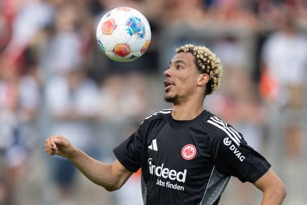 FSV Frankfurt Eintracht Frankfurt, Test match Hugo Ekitike Eintracht Frankfurt, 11 Test match between FSV Frankfurt and Eintracht Frankfurt on July 19, 2025 at PSD Bank Arena in Frankfurt am Main , Frankfurt am Main Hessen Germany Deutsche Bank Park