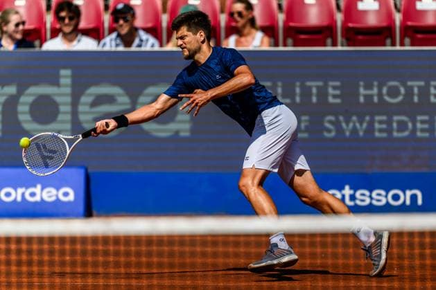 250720 Sander Arends of Netherlands competes in the doubles final tennis match during day 8 on July 20, 2025 in Bastad Photo Mathilda Schuler BILDBYRAN kod MA MA0849 tennis atp 250 nordea open bbeng  Copyright: MATHILDAxSCHULER BB250720MA024