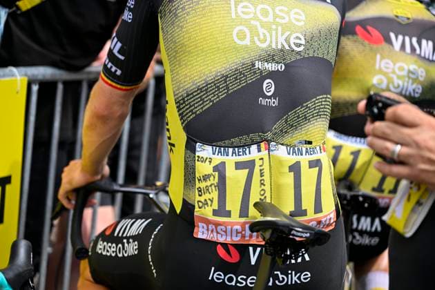 Tour de France 2025 Stage 15 CARCASSONNE, FRANCE - JULY 20 : Van Aert Wout (BEL) of Team Visma Lease a Bike birthday during stage 15 of the 112th edition of Tour de France an UCI World Tour 2.UWT cycling road race stage for Men Elite of 169 km with start in Muret and finish in Carcassonne on July 20, 2025 in Carcassonne, France, 20 07 2025 ( Motordriver Kenny Verfaillie - Carcassonne France  Copyright: xJanxDexMeuleneirx