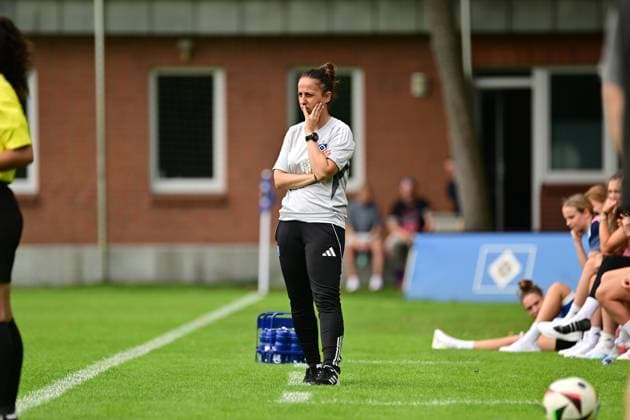 Soccer I Women I Season 2025 2026 I Test match I Hamburger SV Holstein Kiel I 20 07 2025 Liese Brancao Hamburger SV Hamburg Paul Hauenschild Sportanlage Hamburg Germany Copyright: xLobeca FelixxSchlikisx