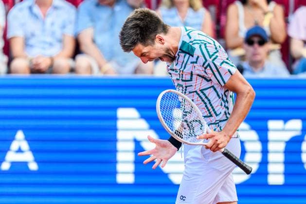 250720 Sander Arends of Netherlands competes in the doubles final tennis match during day 8 on July 20, 2025 in Bastad Photo Mathilda Schuler BILDBYRAN kod MA MA0849 tennis atp 250 nordea open bbeng  Copyright: MATHILDAxSCHULER BB250720MA053