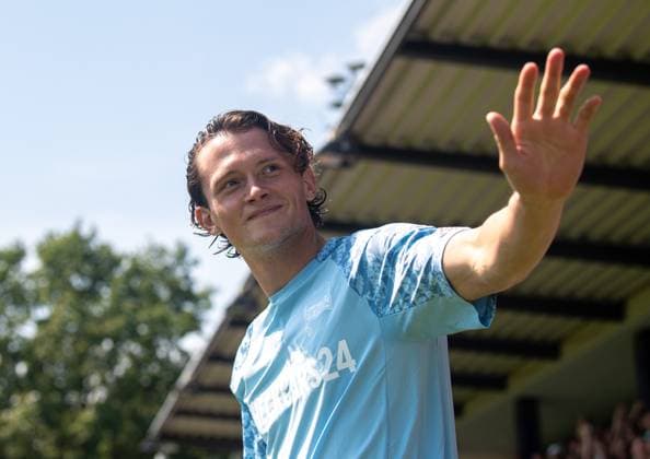 Soccer, Hertha BSC, Season 2025 26, Season opening, Presentation of the professionals, Fabian Reese Hertha BSC , 20 07 2025, Copyright: xSebastianxRäppold MatthiasxKochx