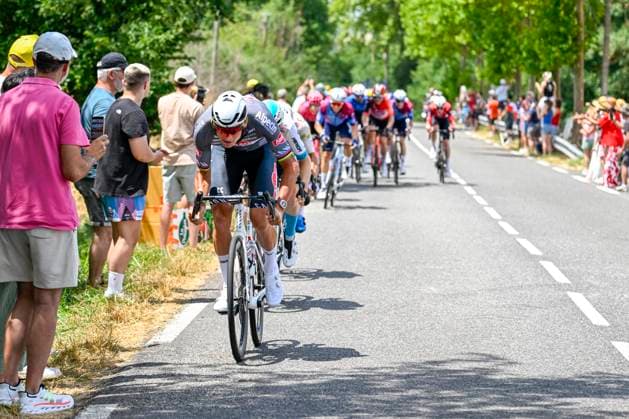 Tour de France 2025 Stage 15 CARCASSONNE, FRANCE - JULY 20 : Van Der Poel Mathieu (NED) of Alpecin - Deceuninck in action during stage 15 of the 112th edition of Tour de France an UCI World Tour 2.UWT cycling road race stage for Men Elite of 169 km with start in Muret and finish in Carcassonne on July 20, 2025 in Carcassonne, France, 20 07 2025 ( Motordriver Kenny Verfaillie - Carcassonne France  Copyright: xJanxDexMeuleneirx