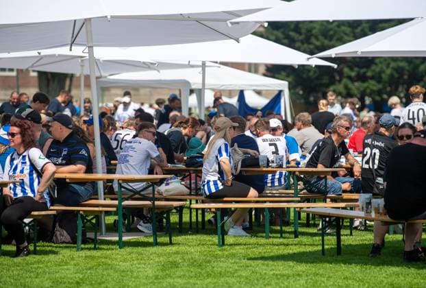 Football, Hertha BSC, Season 2025 26, Season opening, Presentation of the professionals, Fans, 20 07 2025, Copyright: xSebastianxRäppold MatthiasxKochx