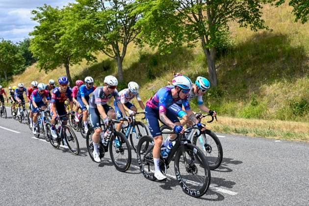Tour de France 2025 Stage 15 CARCASSONNE, FRANCE - JULY 20 : Rider of Alpecin - Deceuninck, Israel - Premier Tech during stage 15 of the 112th edition of Tour de France an UCI World Tour 2.UWT cycling road race stage for Men Elite of 169 km with start in Muret and finish in Carcassonne on July 20, 2025 in Carcassonne, France, 20 07 2025 ( Motordriver Kenny Verfaillie - Carcassonne France  Copyright: xJanxDexMeuleneirx